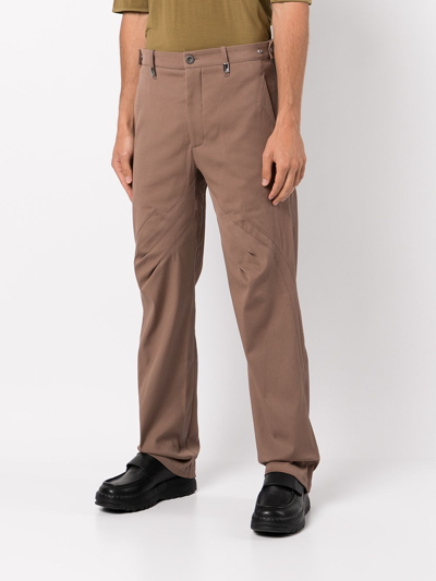 Kiko Kostadinov Itten Darted Trouser Brown Green