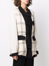 Maison Margiela Reversible Checked Virgin Wool Jacket In Black/multicolor