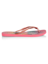 Havaianas Slim Tropical Flip Flops In Pink