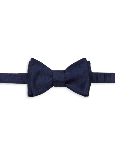 Saks Fifth Avenue Collection Grosgrain Silk Bowtie In Navy