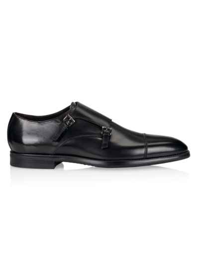 To Boot New York Men's Armando Monk Strap Shoes In Parma Nero