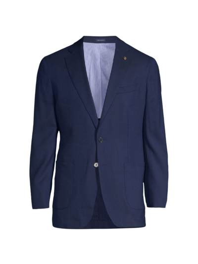 Peter Millar Excursionist Flex Water Resistant Wool & Silk Sport Coat In Blue