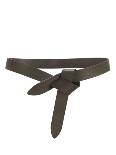Isabel Marant Lecce Leather Wrap Belt In Bronze