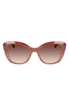 LONGCHAMP LONGCHAMP ROSEAU 54MM BUTTERFLY SUNGLASSES