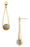 Dean Davidson Mini Ipanema Drop Earrings In Labradorite/ Gold