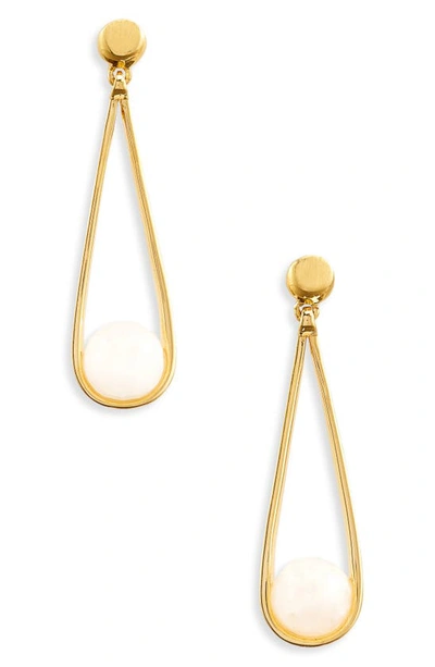 Dean Davidson Mini Ipanema Drop Earrings In Moonstone/ Gold