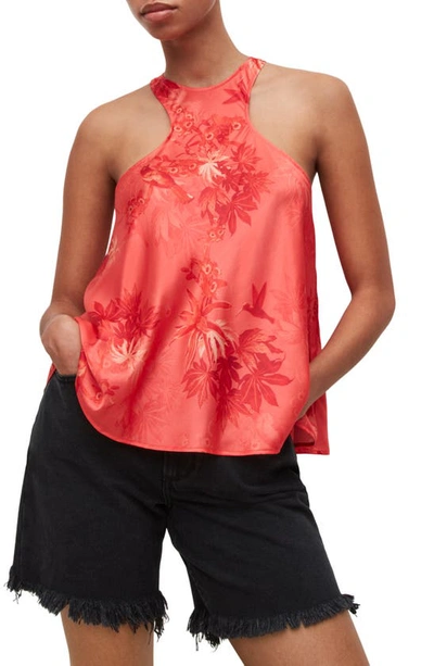 Allsaints Verna Nila Racerback Top In Orange