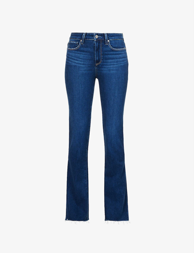 Paige Laurel Canyon Boot-cut High-rise Stretch-denim Jeans In Montreux