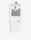 Falke Run Reinforced Cotton-blend Socks In White