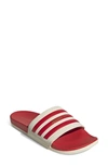 Adidas Originals Adidas Men's Adilette Shower Slide Sandals In Red/white