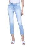 L Agence Sada Slim Crop Jeans In Lenox