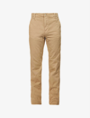 Nudie Jeans Easy Alvin Regular-fit Tapered Organic Stretch-cotton Twill Trousers In Beige