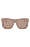 Grey Ant Status 51mm Square Sunglasses In Opaque Tan/ Tan
