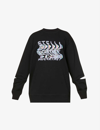 Stella Mccartney Scoop-neck Cotton-jersey Sweatshirt In Black