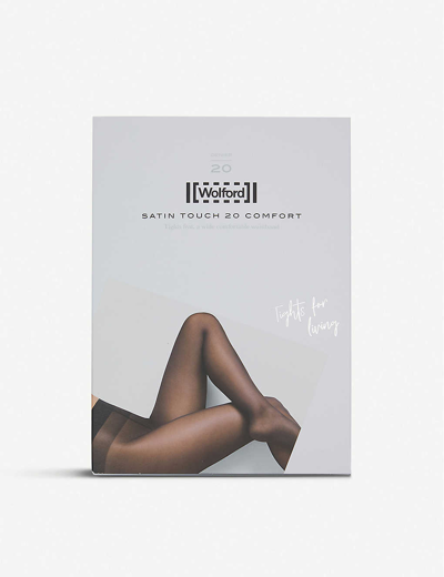 WOLFORD WOMENS ADMINAL SATIN TOUCH 20 DENIER TIGHTS,29565099