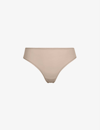 Skims Fits Everybody Mid-rise Stretch-jersey Briefs In Mica