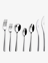 ARTHUR PRICE ARTHUR PRICE SILVER STAINLESS STEEL ECHO 56-PIECE EIGHT-PERSON STAINLESS-STEEL CUTLERY SET,49503617
