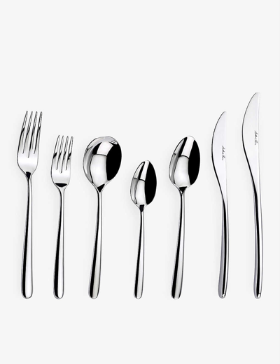 Arthur Price Echo 56-piece Eight-person Stainless-steel Cutlery Set In Stainless Steel