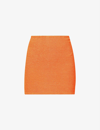Hunza G Hunza Mini Skirt In Orange