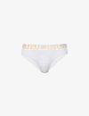 Versace Ver Jersey Bielastico Brief In A1001 Optical White