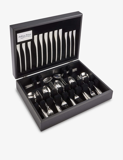 Arthur Price Signature Echo Stainless-steel 44-piece Cutlery Set In Stainless Steel