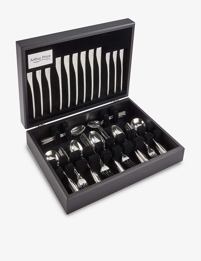 Arthur Price Signature Echo Stainless-steel 44-piece Cutlery Set In Silver