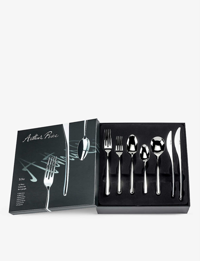 Arthur Price Echo 42-piece Stainless Steel Cutlery Set For 6 In Silver