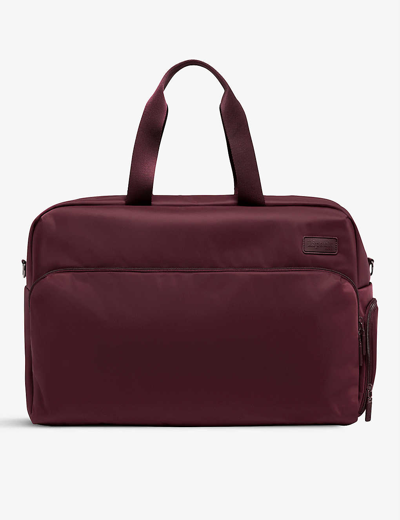 Lipault City Weekender Nylon Weekend Bag In Bordeaux