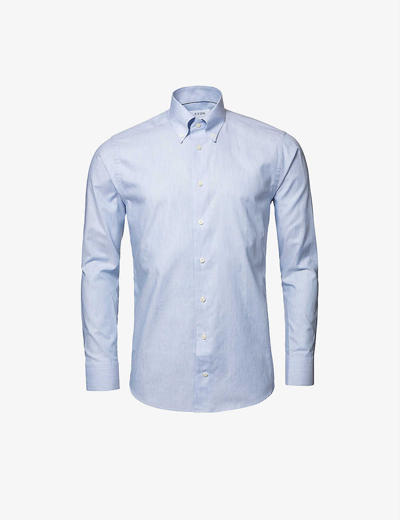 Eton Button-down Cotton Oxford Shirt In Light Blue | ModeSens