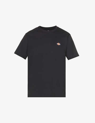 DICKIES MENS BLACK MAPLETON BRAND-PRINT COTTON-JERSEY T-SHIRT,54795052