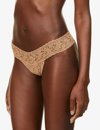 Hanky Panky Hp Sig Lace Low Thong In Suntan