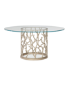 Caracole Around The Reef Dining Table In Neutral Metallic