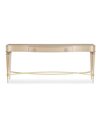 Caracole Slim Chance Console Table In Radiant Pearl