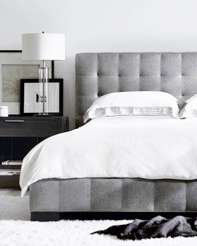 Bernhardt Lasalle King Upholstered Bed In Gray
