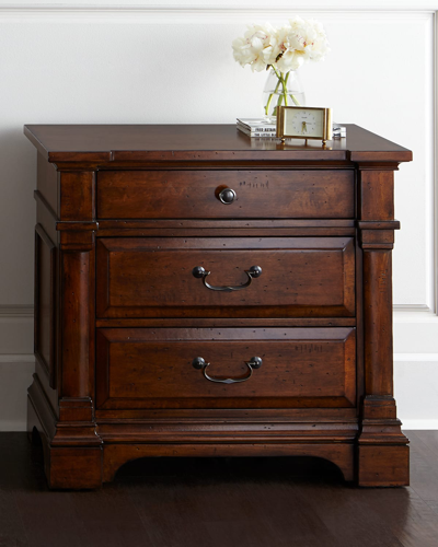 Hooker Furniture Ryland Three-drawer Nightstand In Brown