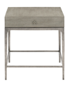 Bernhardt Linea Textured Finish End Table In Gray