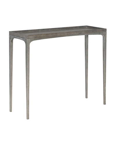Bernhardt Linea Textured Graphite Sofa Table