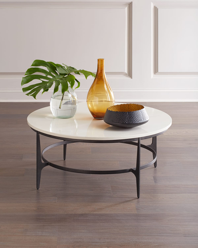 Bernhardt Avondale Round Metal Coffee Table