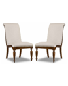 Hooker Furniture Cecile Side Chair, Set Of 2 In Wood / Natural