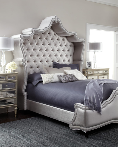 Haute House Antoinette King Bed In Platinum