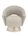Caracole A Com-plete Turn Around Swivel Chair In Gray