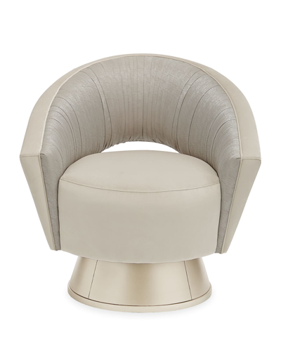 Caracole A Com-plete Turn Around Swivel Chair In Gray