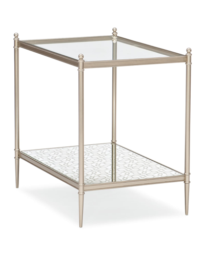 Caracole Perfectly Adaptable End Table In Neutral Metallic