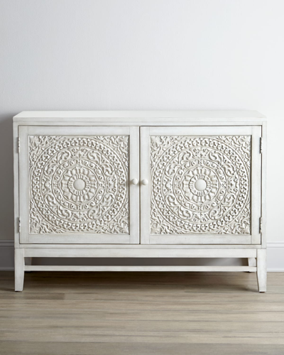 Hooker Furniture Cynthia Cabinet In Off White