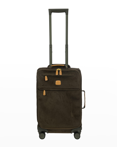 Bric's Life Tropea 21" Carry-on Spinner Luggage In Olive