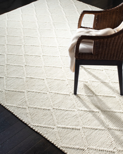 Ralph Lauren Millie Hand-woven Rug, 5' X 8' In White