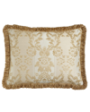 Austin Horn Collection Antoinette King Chenille Sham With Loop Fringe In French Vanilla