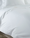 Matouk Positano Hemstitch Full/queen Duvet Cover In White