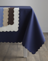 Matouk Savannah Gardens Tablecloth, 90 Round In Ivory/ivory