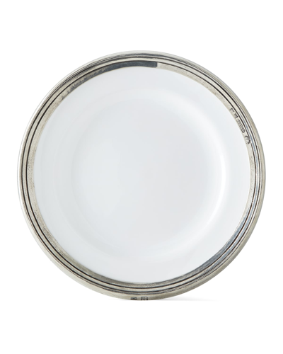 Neiman Marcus Pewter And Ceramic Dessert Plate